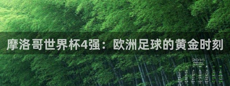 世界杯预选赛赛程表：摩洛哥世界杯4强：欧洲足球的黄金时刻