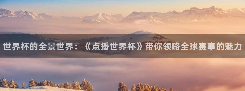 2026世界杯德国队阵容：世界杯的全景世界：《点播世界杯》带你领略全球赛事的魅力