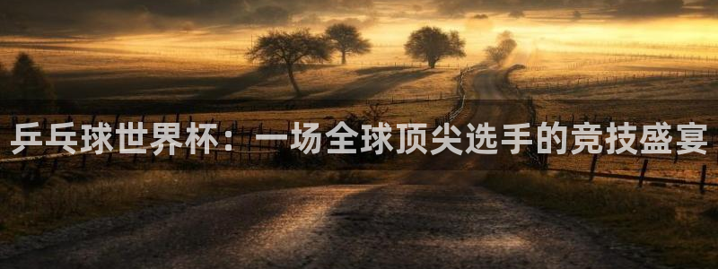 2026年世界杯赛程时间表格：乒乓球世界杯：一场全球顶尖选手的竞技盛宴